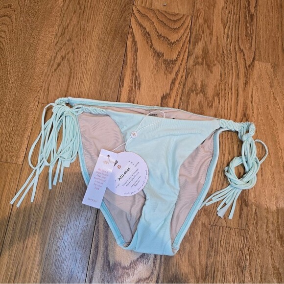 NWT PQ Swim Mila Tie Full Bikini Bottom Sz S - Picture 4 of 6